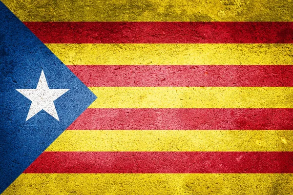 Bağımsızlık Catalonia bayrak duvar arka plan doku.