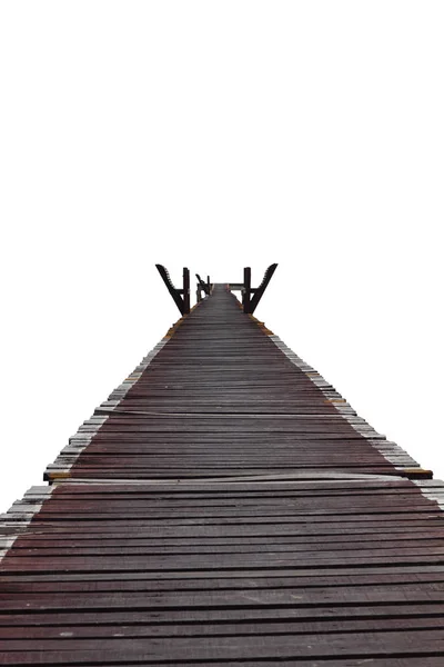 ahşap birdge beyaz izole