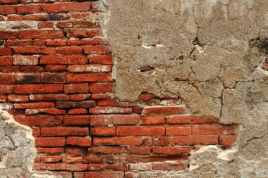 tuğla duvar doku arka plan çatlamak