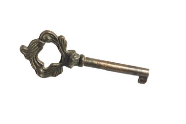 beyaz izole Vintage anahtar