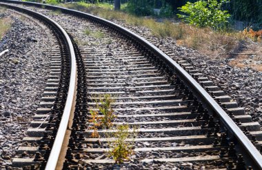 Demiryolu Donetsk içinde. Tren İstasyonu
