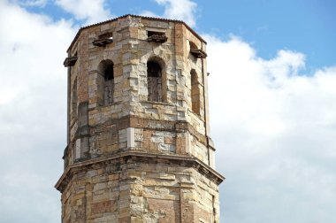 Montalcino, Toskana, İtalya Ortaçağ çan kulesinde, görüntüleme