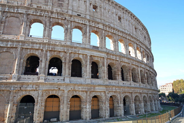 The Colosseum in Rome, Italy big historical arena