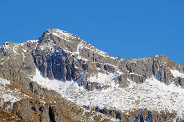 İtalya, Europe Dolomites tipik dağ manzarası