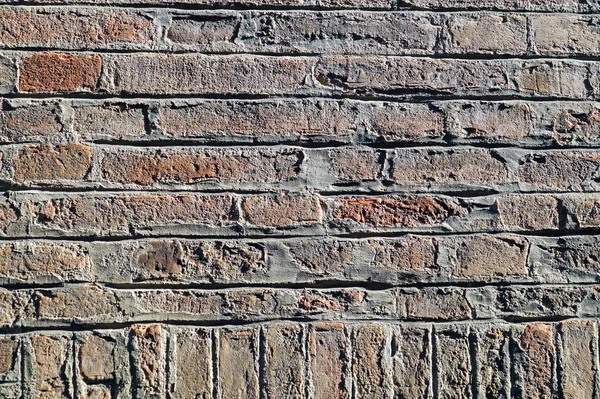 Czerwony mur z cegły jako ładnie teksturowane tło — Zdjęcie stockowe