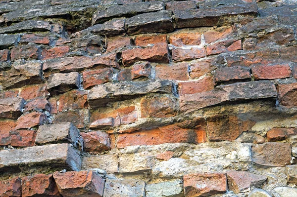 Rode bakstenen muur als een mooi gestructureerde achtergrond — Stockfoto