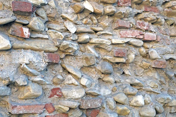 Pared de ladrillo rojo como un fondo bien texturizado — Foto de Stock