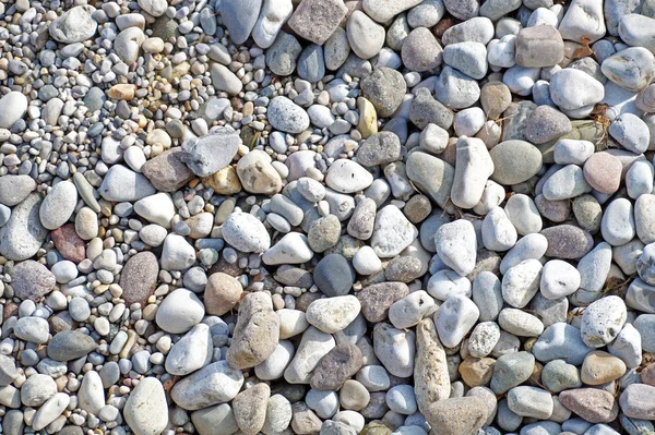 Parede de textura de pedra de seixo e fundo sem costura — Fotografia de Stock