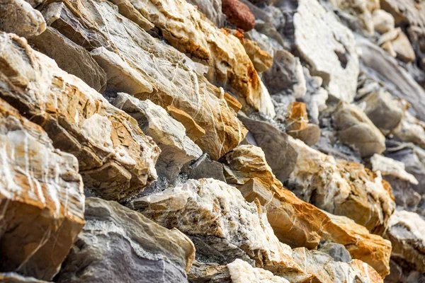 Textura de pedras e fundo. Textura de rocha close up — Fotografia de Stock