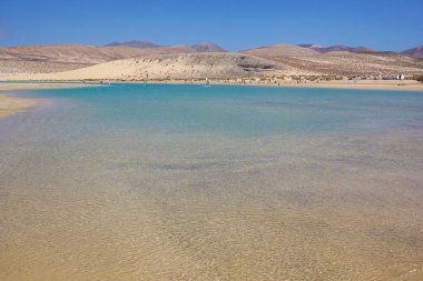 Kanarya Adaları, İspanya Sotavento Fuerteventura Beach'de,