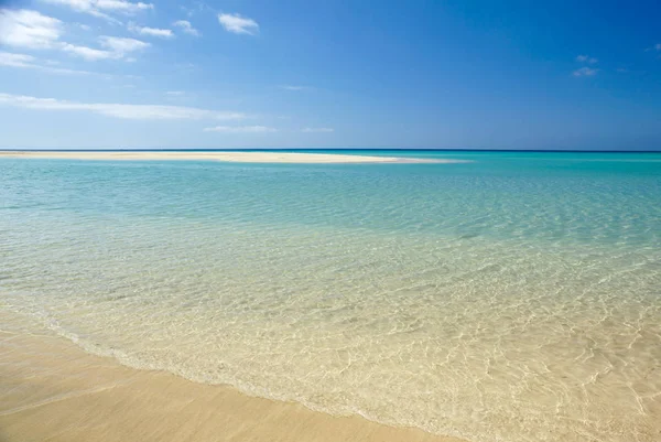 Sotavento Beach em Fuerteventura, Ilhas Canárias, Espanha — Fotografia de Stock