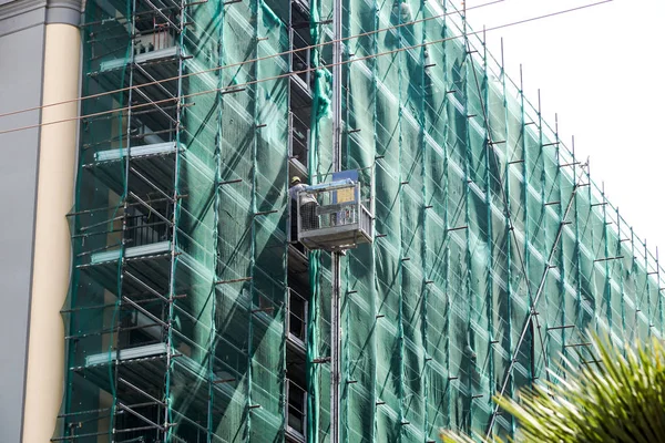 Reconstruction of historic building, building elevator.