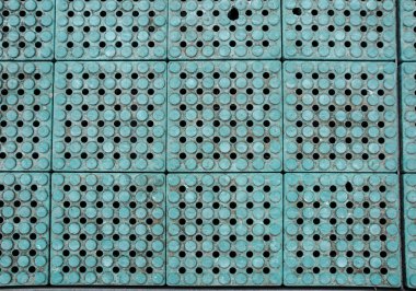 Eski Yeşil plastik paneli doku