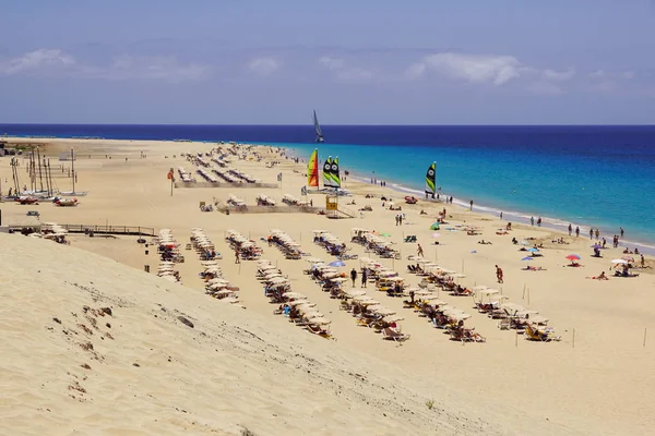 Fuerteventura Espagne Juin 2017 Vue Panoramique Sur Une Plage Insulaire — Photo