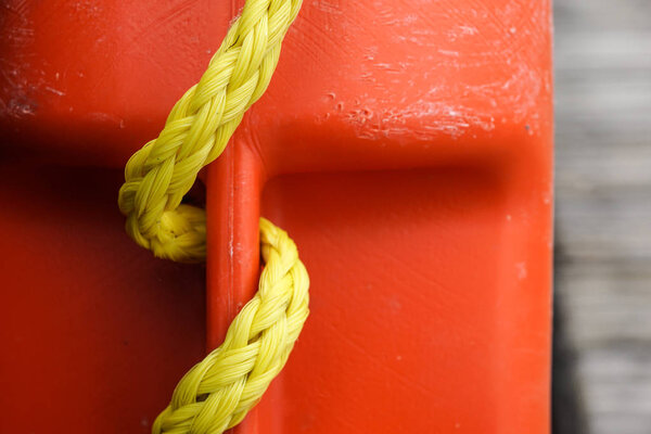 Close up household string rope texture