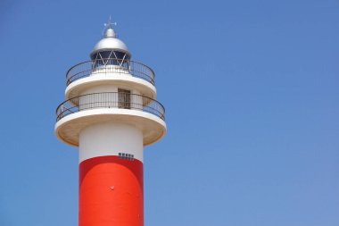 Fuerteventura yılında deniz feneri. İspanya deniz feneri. Eski deniz feneri .