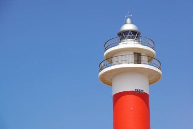 Fuerteventura yılında deniz feneri. İspanya deniz feneri. Eski deniz feneri .