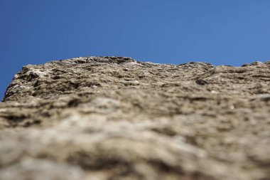 Eski ve pis kaya veya taş doku, doğa arka plan kadar yakın .