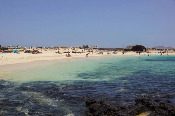 Δες Στην Διάσημη Παραλία Λιμνοθάλασσα Playa Playa Jandia Playa Sotavento — Φωτογραφία Αρχείου