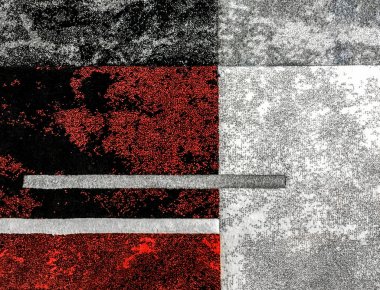 Milano, İtalya 17 Temmuz 2017: fotoğraf ipek kumaş. Parlak soyut baskı ile halı eşarp. Tekstil tasarımı. Boya kumaş, Batik ipek boyama