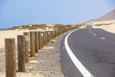 Coast yakınındaki Corralejo, Canary Island Fuerteventura