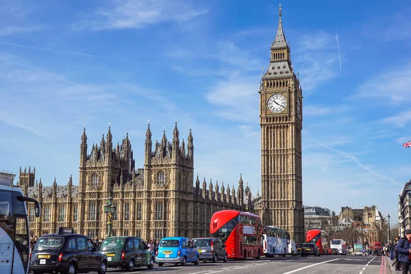 Londra 2017 Nisan Londra Her Gün Turizm Trafiği Var Tarihi — Stok fotoğraf