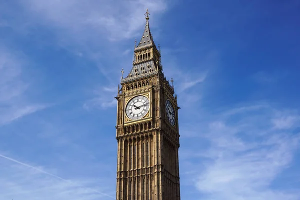 Big Ben Elizabeth Tower Clock Ansikte Palace Westminster London — Stockfoto