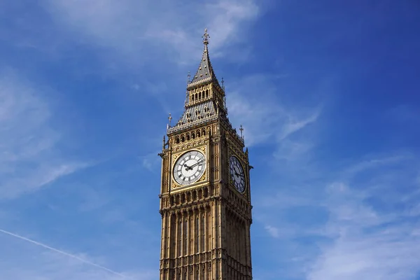 Башня Биг Бен Элизабет Вестминстерский Дворец Лондон Великобритания — стоковое фото