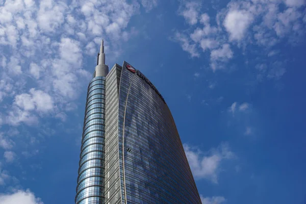 Milán Italia Octubre 2016 Unicredit Banco Torres Rascacielos Cristal Octubre — Foto de Stock