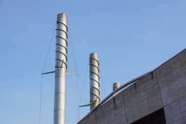 Termal güç istasyonları ve güç hatları baca Kulesi