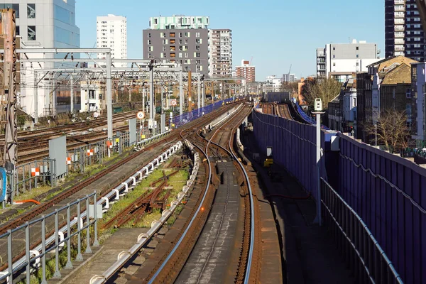 Spoorwegknooppunt Van London Bridge Train Station — Stockfoto