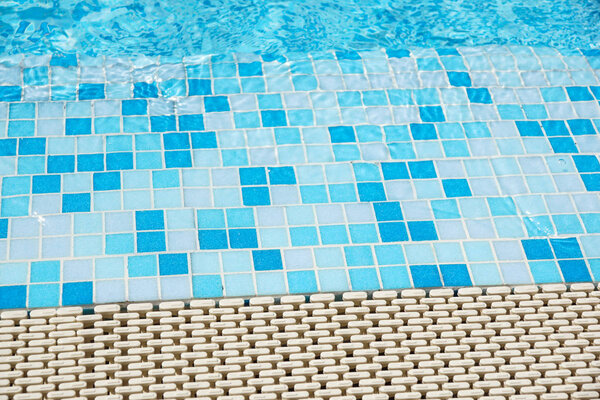 detail of beautiful swimming pool edge