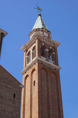 Chioggia varsayım St. Mary adanmış cathedral yakınındaki çan kulesi