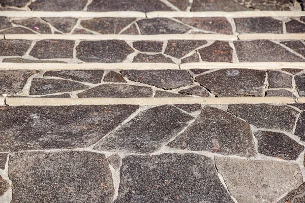 Rocky grigio pietra scale prospettiva modello texture . — Foto Stock