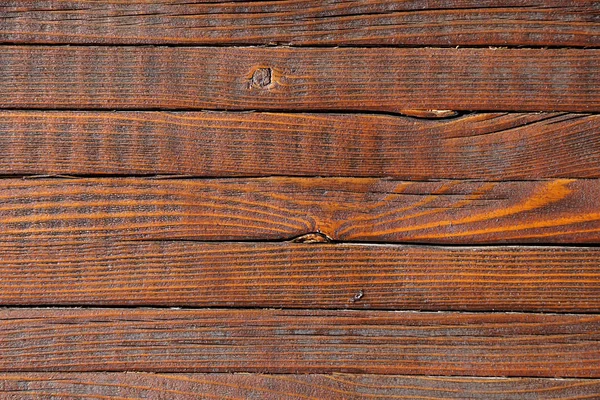 커다란 갈색 나무판자 벽의 질감 배경 — 스톡 사진