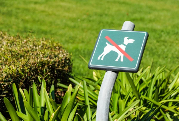 Köpek çim alanı oturum açma izin yok