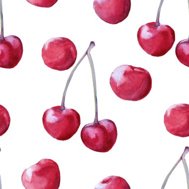 arka plan kiraz. seamless modeli.