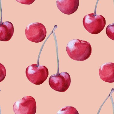 arka plan kiraz. seamless modeli.