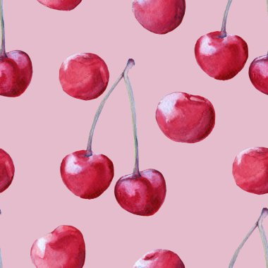arka plan kiraz. seamless modeli.