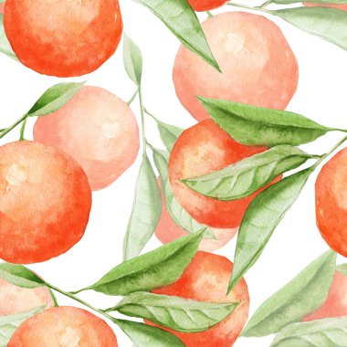 Arka plan turuncu şube. seamless modeli.