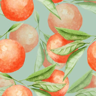 Arka plan turuncu şube. seamless modeli.