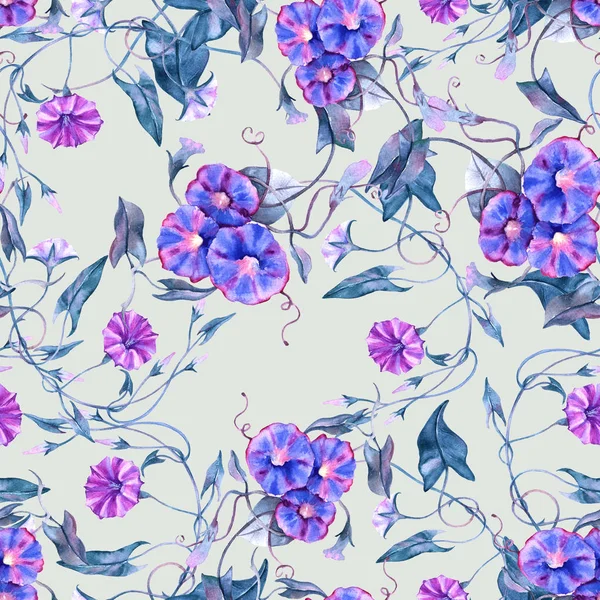 Hintergrund lockige Blume. nahtloses Muster. — Stockfoto