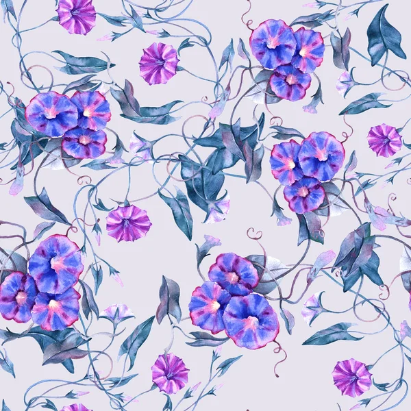 Achtergrond krullend bloem. Naadloze patroon. — Stockfoto