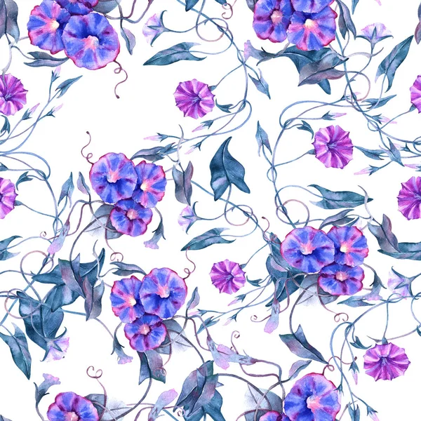 Background curly flower. Seamless pattern.