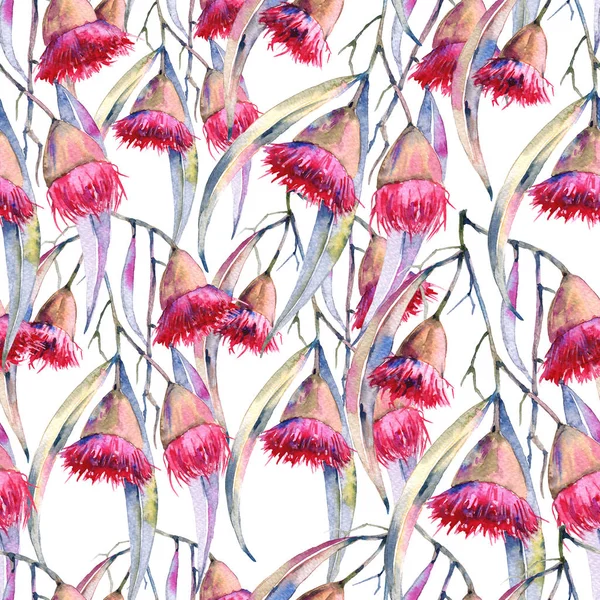 Arka plan sakız çiçekler bir dalıdır. Seamless modeli.