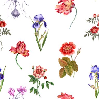 çiçek background. seamless modeli. 