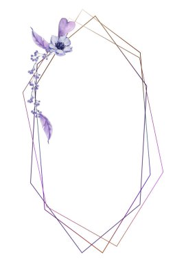 Düğün çerçeve. Beyaz arka plan üzerinde izole. 