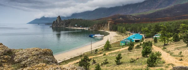 The panorama of the Bay is Sandy. Baikal — Stock Photo, Image