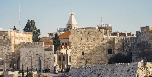 Portão Jaffa. A entrada para a cidade velha — Fotografia de Stock