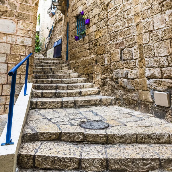Las estrechas calles de la antigua Jaffa — Foto de Stock
